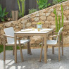 Les Jardins Skaal Bistro Table | 80 cm | Slate Grey HPL Top