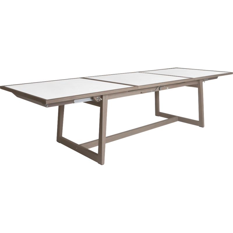 Les Jardins Skaal Extendable Dining Table | White Ceramic Top