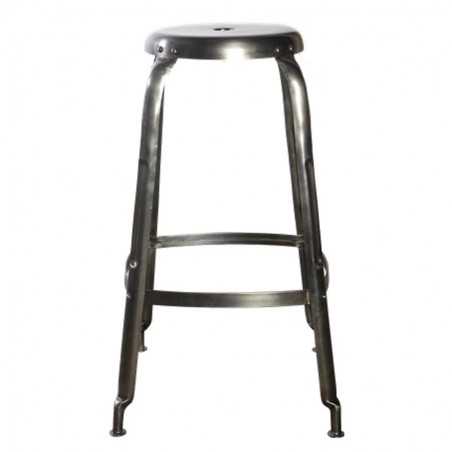 House Doctor Define Bar Stool in Silver Finish