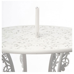 Seletti Industry Round Outdoor Dining Table White