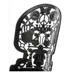 Seletti Industry Aluminium Outdoor Dining Chair | Black