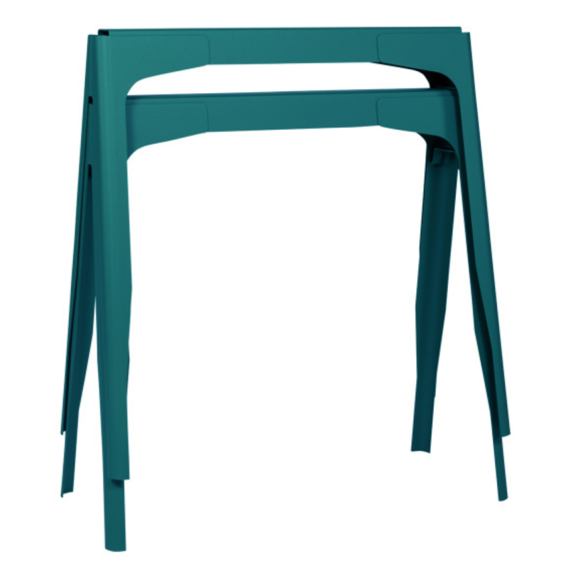 TOLIX® Y Trestle Table Base | For Outdoor & Indoor Use | Teal | Vert Canard