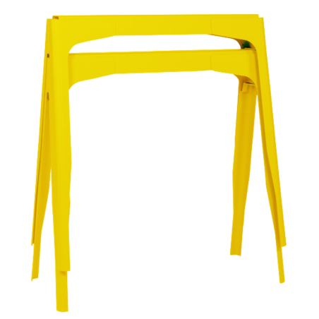 TOLIX® Y Trestle Table Base | For Outdoor & Indoor Use | Yellow