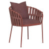 Talenti Frame Dining Armchair | Red - Indian Red