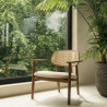 Vincent Sheppard Titus Lounge Chair Natural Oak Chestnut Seat