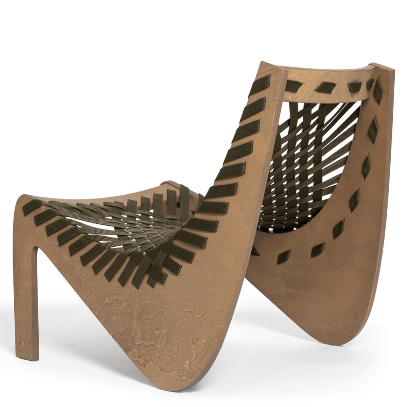 Aggy Melon Lounge Chair | Olive