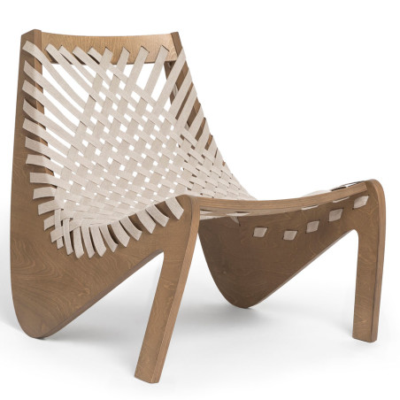 Aggy Melon Lounge Chair | Linen