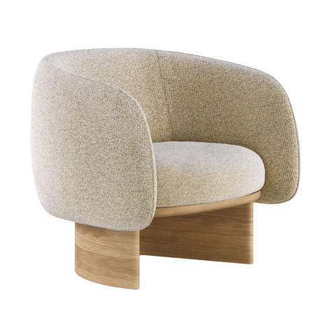 Wewood Nido Lounge Chair with Oak Base