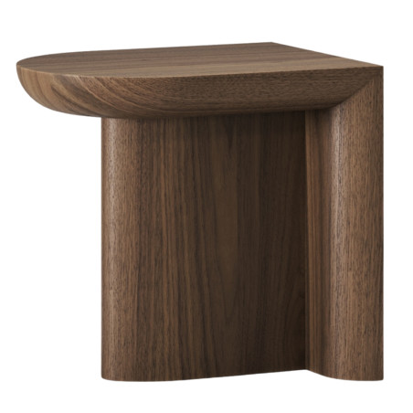 Wewood Re-Form Side Table with Walnut Base