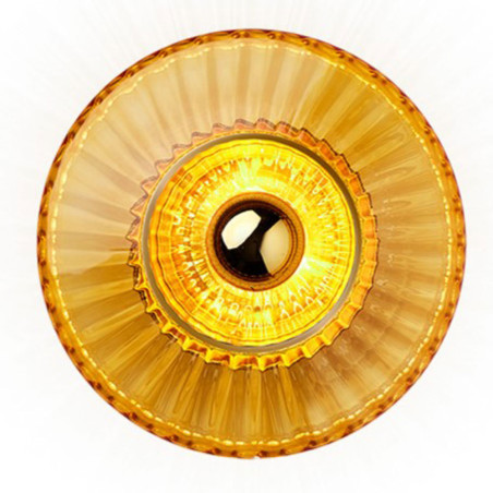Design By Us New Wave Optic Wall Lamp Amber-Coloured