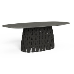 Talenti Swipe Outdoor Oval Dining Table 220 CM | Ceramic Top