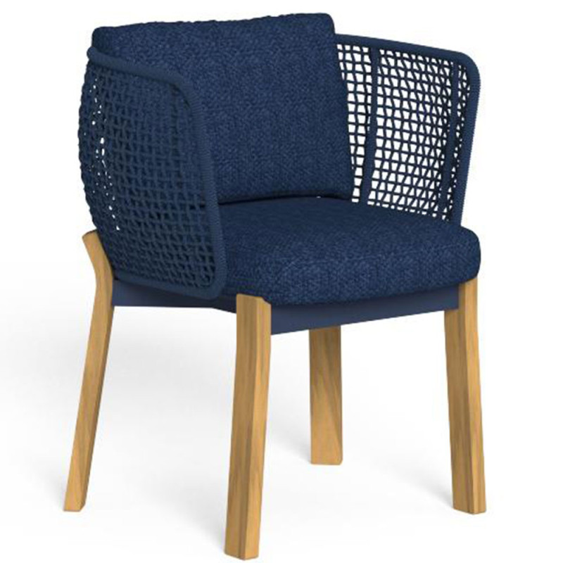 Talenti Argo Garden Dining Chair - Natural Wood - Colour Options