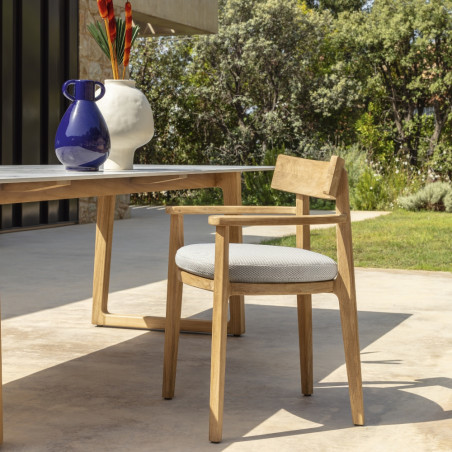 Talenti Ever Outdoor Dining Chair | Teak | 3 Colour Combinations