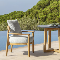Talenti Ever Outdoor Lounge Chair | Teak | 3 Colour Combinations