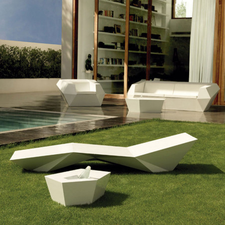 Vondom Faz Outdoor Side Table | Integrated Ice Bucket