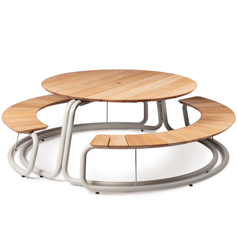 Wunder The Circle Table and Bench Set | Colour Options