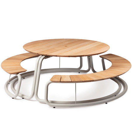 Wunder The Circle Table and Bench Set | Colour Options