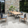 Gloster Raw Outdoor Dining Table 350 cm | Teak | Cast Aluminium