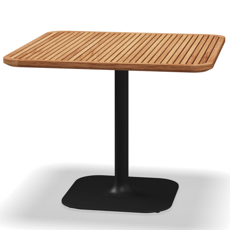 Gloster Grid Square Outdoor Dining Table | 90 CM | Teak Top