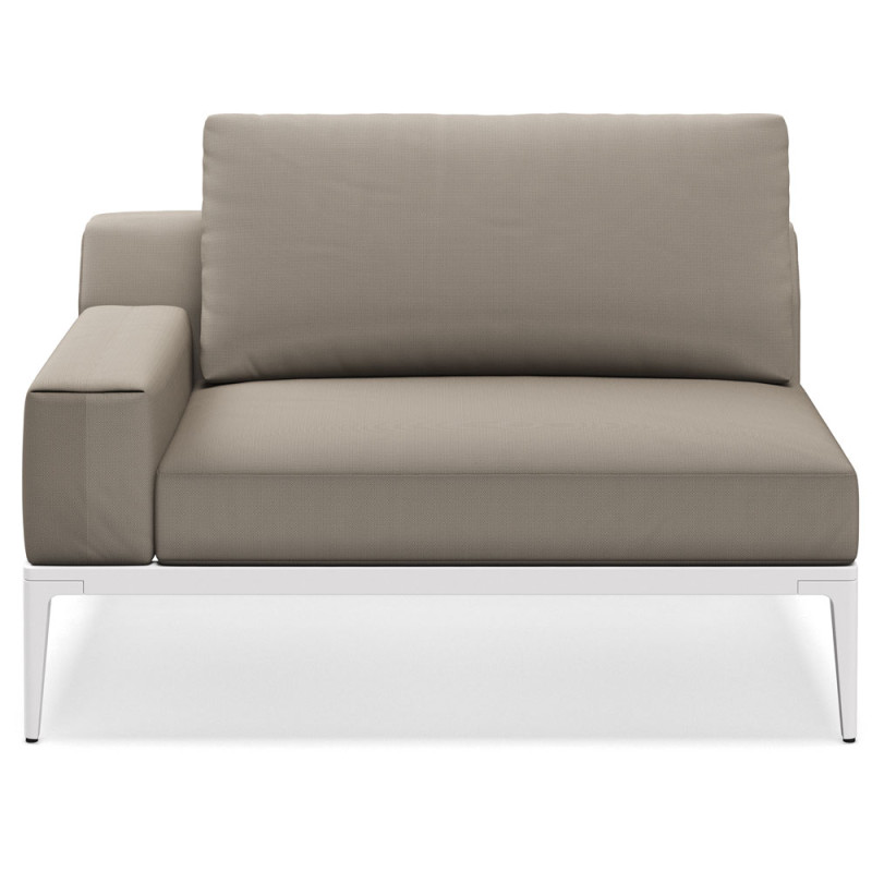 Gloster Grid Dining Sofa with Arm