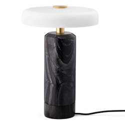 Design By Us Trip Portable Table Lamp | Charcoal/Opal