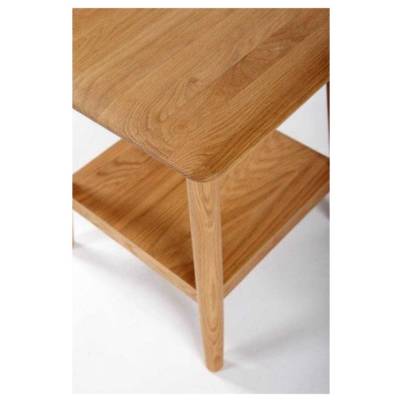 The Fifties Lamp Table in Solid Oak