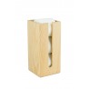 Wireworks Contemporary Oak Toilet Roll Holder Box Mezza