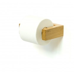 Wireworks Solid Oak Wall Toilet Roll Holder