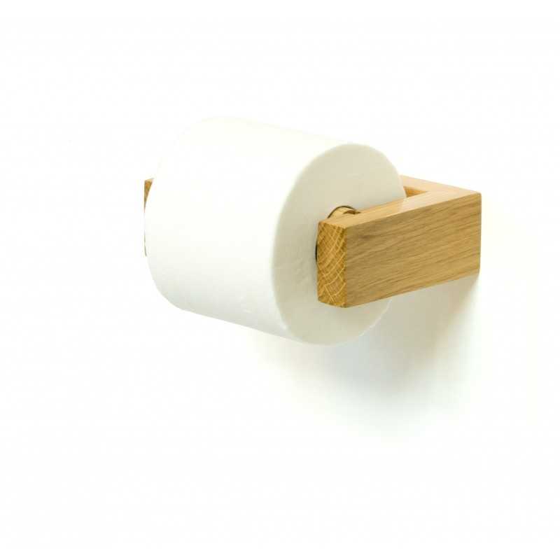 Wireworks Solid Oak Wall Toilet Roll Holder