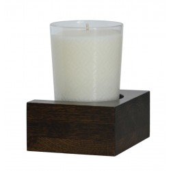 Wireworks Solid Dark Oak Candle / Tumbler Shelf