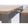 Harlequin Reclaimed Teak Outdoor Dining Table and 2 Benches Set