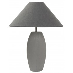 Concrete Elliptical Table Lamp