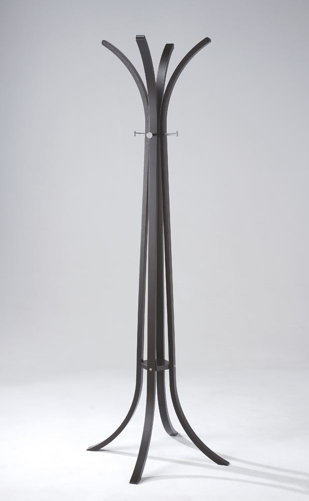 Sheaves Contemporary Wood Hat And Coat, Black Wooden Coat Stand