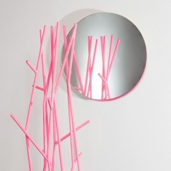 Covo Fluorescent Moonlight Mirror Ø 45 - Pink
