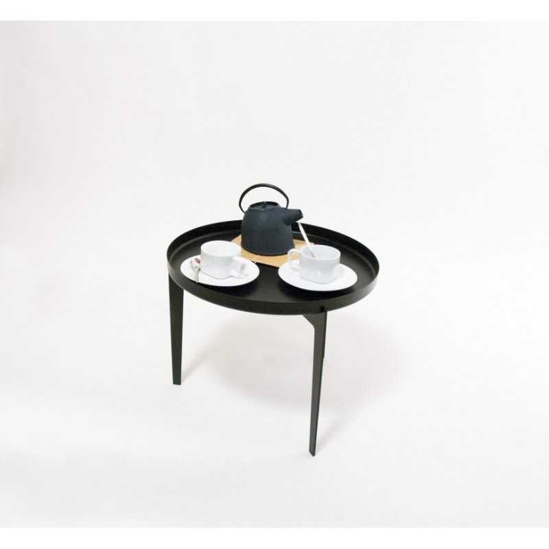 Covo Small Illusion Coffee Table - Black Steel