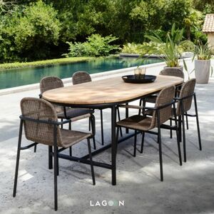 This beautiful oval Wicked Dining Table from @vincent_sheppard_furniture looks like something out of your favorite decor magazine. 🤎
 
Its natural teak top and powder-coated aluminum structure will give your outdoor a glamorous look.
.
.
Link In Bio! 
.
#vivalagoon #neutralhome #interiordesign #interiordesigninspo #instainteriordesign #interiordesignlondon #instainterior #livingspaces #instahomedesign #homedesigns #interiordesignersofinsta #homestyle #luxuryhomes #luxuryspaces #luxuryinteriordesign #homeaccount #homeinspo #interiorideas #gardenstyling #gardendecor #homedesigner #diningtabledecor #diningtable #decortips #diningroomdesign  #outdoordesign #porchdecor #minimalisthome