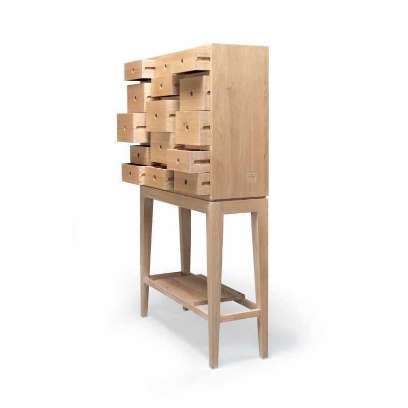 Wewood Contador Solid Oak Cabinet