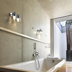 IP S7 Chrome Wall Bathroom Lamp
