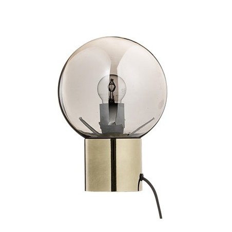 Bloomingville Table Lamp with Silver Glass and Gold Base