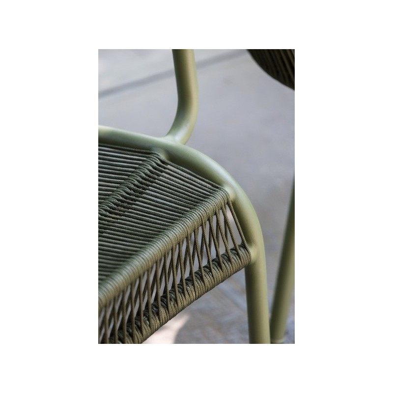 Vincent Sheppard Loop Outdoor Dining Chair Rope Moss