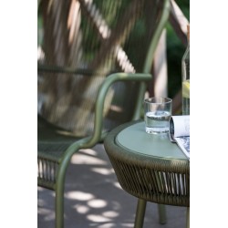 Vincent Sheppard Loop Outdoor Side Table Rope Moss