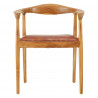 Teak And Leather Dining Chair