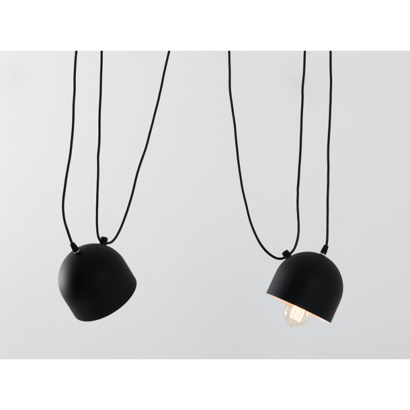 Custom Form Popo 2 Pendant Lamp Black