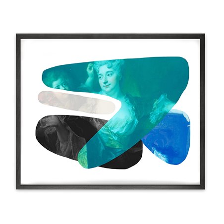 Mineheart Shape And Colour Blue Print