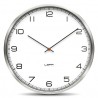 Huygens Wall Clock One 35cm Stainless Steel White Arabic