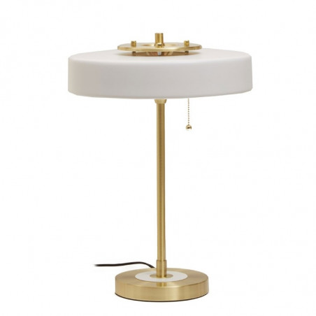 Savoy Table Lamp Brass Opal Glass