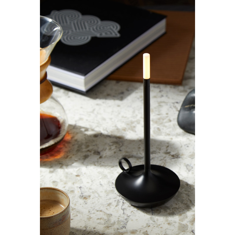 Graypants Wick Rechargeable Table Light, USB-C, Black