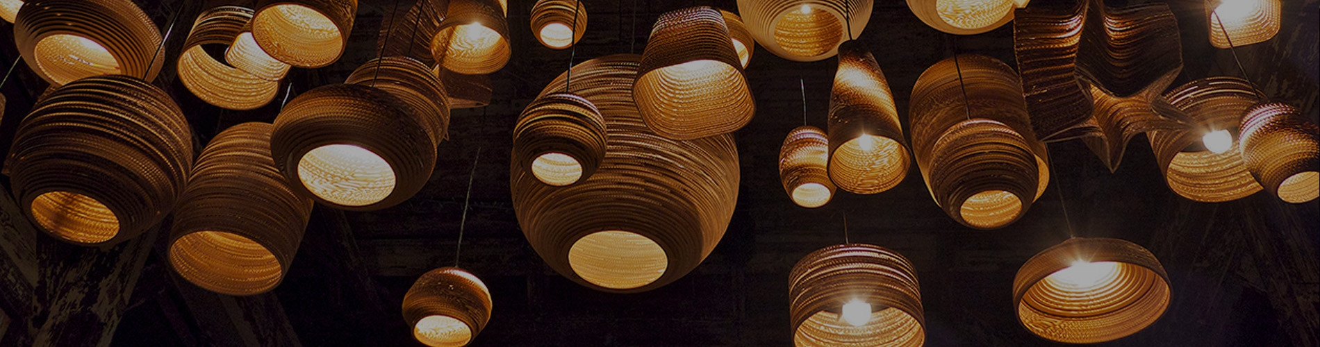Designers Pendant Lights | Metal | Glass | Cardboard | Wood